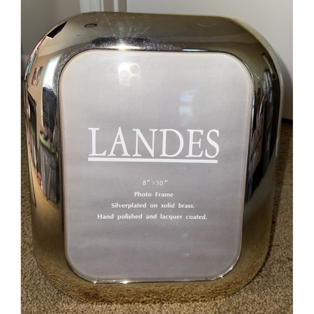 VTG Landes 8 X 10 Picture Frame Silver Plated on Brass (read) Classic Modern